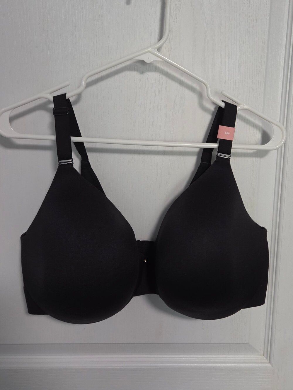 Cacique Bra Back Smoother Lined Full Coverage Underwire Black 38F